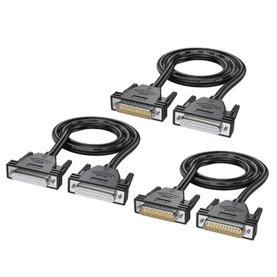 DB25 Male/Female Serial Extension Cable 25Pin Nickle Plated Connectors Cord Line - Image 1 of 4