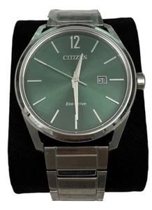 Citizen Eco Drive CTO Green Dial Watch BM7410-51X Discontinued RARE - Picture 1 of 5