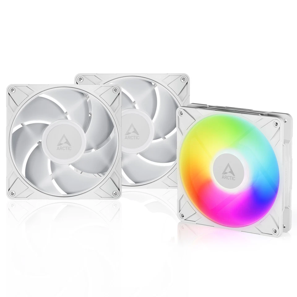 ARCTIC P14 Pro A-RGB (3 Pack) weiss Premium PC Lüfter 140mm PWM Case Fan Gehäuse