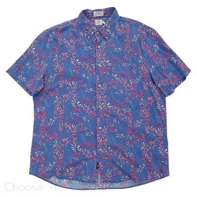 Faherty The Breeze Shirt Men XL Hawaiian Bamboo Floral Linen Lyocell Button Down - Image 1 of 4