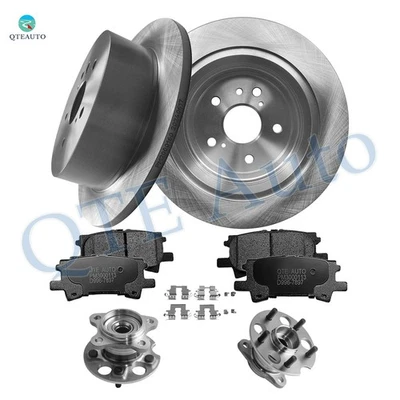 8 R 288mm Brake Rotors-Ceramic Brake Pad-Wheel Hub To 2006-2008 Lexus RX400H AWD Foto 1 de 4