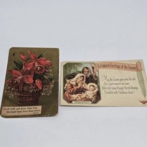 2 Antique Religious Post Cards - Picture 1 of 7