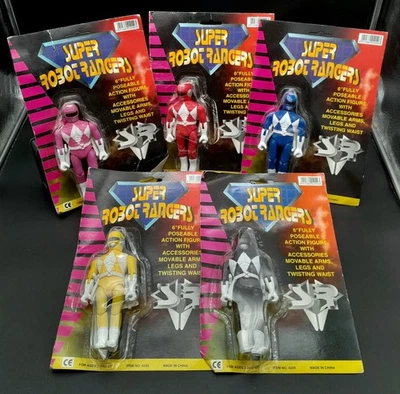 LOTTO SUPER ROBOT RANGERS SENTAI POWER RANGERS BOOTLEG !COLLEZIONE COMPLETA! - Immagine 1 di 4