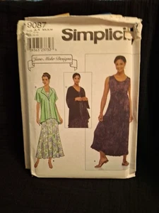 Simplicity 9087 Vintage Dress and Jacket Sewing Pattern Size AA XS S M Jane Mohr - Picture 1 of 2