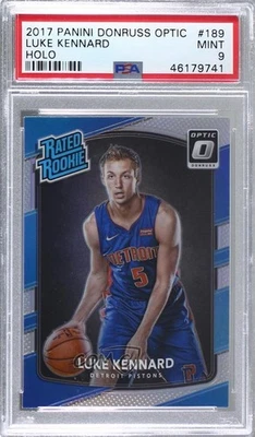 2017-18 Panini Donruss Optic Rated Holo Prizm Luke Kennard PSA 9 MINT Rookie RC - Image 1 of 2