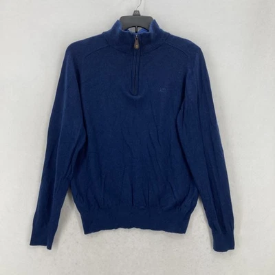 Southern Tide Sweater Mens Medium Blue Half Zip Pullover Wool Alpaca Blend Golf - Image 1 of 4