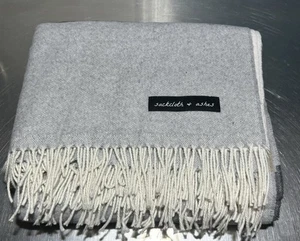 Sackcloth & Ashes  Wool Blend Blanket 62” X 72” - Picture 1 of 5