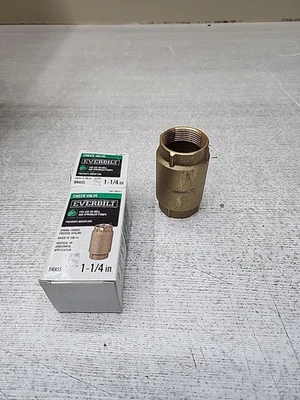 Everbilt 1-1/4 in. 200 PSI Brass Check Valve EBCV125 - Image 1 of 4