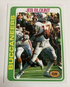 Tarjeta personalizada B-6 1978 de fútbol americano Jeb Blount Tampa Bay Buccaneers - Imagen 1 de 2
