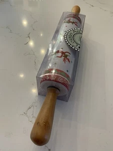 NUEVO Rodillo de cerámica arte mostrador reno de vacaciones en embalaje original - Imagen 1 de 8