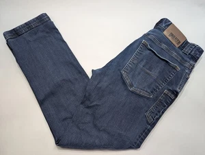 Duluth Trading Co Jeans Mens 32x32 Blue Ballroom Double Flex Stretch Straight - Picture 1 of 8