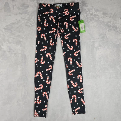 Leggings Tipsy Elves para mujer XS bastón de caramelo cintura alta azul Navidad Foto 1 de 4