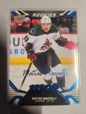 Matias Maccelli RC 2022-23 Upper Deck MVP Blue Script #248 ROOKIE