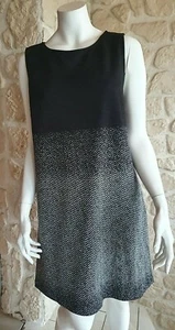 Robe grise neuf taille XL marque Lauren Vidal étiquetée 144€ (cm) - Imagen 1 de 4