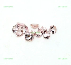 Bracciale Morganite Naturale 2,50 mm rotondo 11 pz lotto 0,75 ct gemme sciolte - Foto 1 di 9
