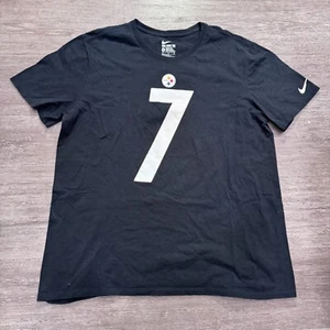 Ben Roethlisberger Pittsburgh Steelers Nike Mens Shirt Extra Large Black # 7 - Picture 1 of 8