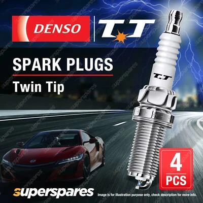 4 x Denso Nickel TT Spark Plugs for Daihatsu Feroza Hard Top Feroza Soft Top - image 1 of 3