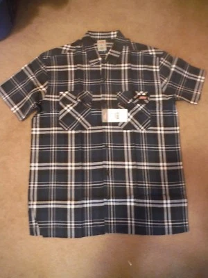 Camisa a Cuadros Dickies Para Hombre Grande Denim Oscuro Calce Original Nueva Con Etiquetas Foto 1 de 4