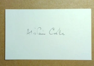 Alistair Cooke (1908-2004) Autograph - SIGNED 3x5 INDEX CARD - Picture 1 of 1