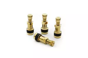 4PZ Bullone Oro in Lega Ruota Valvole Tappi Metallo 8mm 11mm BBS RS RC LM OZ - Foto 1 di 1