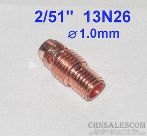 10 pcs 13N26 Collet Body for Tig Welding Torch WP-9 WP-20 WP-25 1.0mm 2/51" - Picture 1 of 2