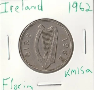 Coin Ireland Florin 1962 KM15a - Picture 1 of 4