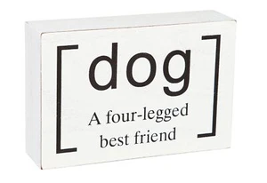 A Four-legged Best Friend Block Sign - Picture 1 of 1