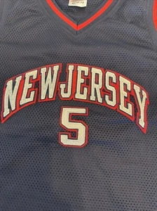 Reebok NBA New Jersey Nets Jason Kidd #5 Navy Size Medium - Picture 1 of 7
