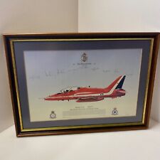RED ARROWS LIMITED SIGNED EDITION PRINT  714/1000 HAWK T1A XX253 1990