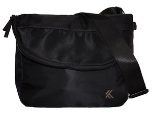 KYODAN Black Poly-Textile Cross-Body Shoulder Bag 9x9 - Picture 1 of 12