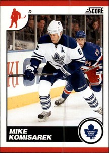 2010-11 Score Maple Leafs Hockey Card #450 Mike Komisarek