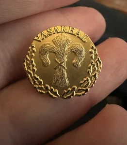 Wunderschöne Vasa Echt Schweden Wappen Anstecknadel Weizen Fleur-de-Lis goldfarben - Bild 1 von 2