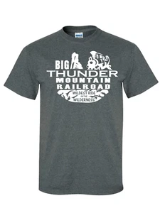 Big Thunder Mountain Railroad Disney Family Vacation T-Shirt Magic Kingdom - Picture 1 of 14