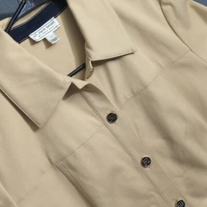 Chaqueta deportiva St John para mujer M beige manga larga con botones - Imagen 1 de 15