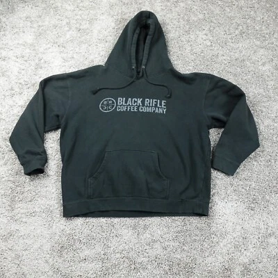 Black Rifle Coffee Hoodie Mens 3XL Logo Pullover Hooded Fleece Sweater - Image 1 of 4