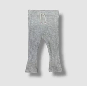 $42 Peek Kid's Girl's Gray Stretch Self Tie Leggings Pants Size S - Picture 1 of 2