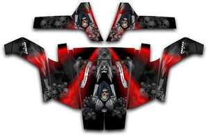 Polaris RZR 800 UTV Wrap Graphics Decal Kit 2007 2010 Reaper Revenge Red - Picture 1 of 1