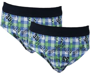 2 Stk. Schiesser Kinder Jungen Slips Slip kariert Unterhosen SP61 - Bild 1 von 1