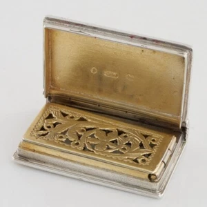 Sterling Silver Vinaigrette Book Form Gervase Wheeler Birmingham 1835 - Picture 1 of 9