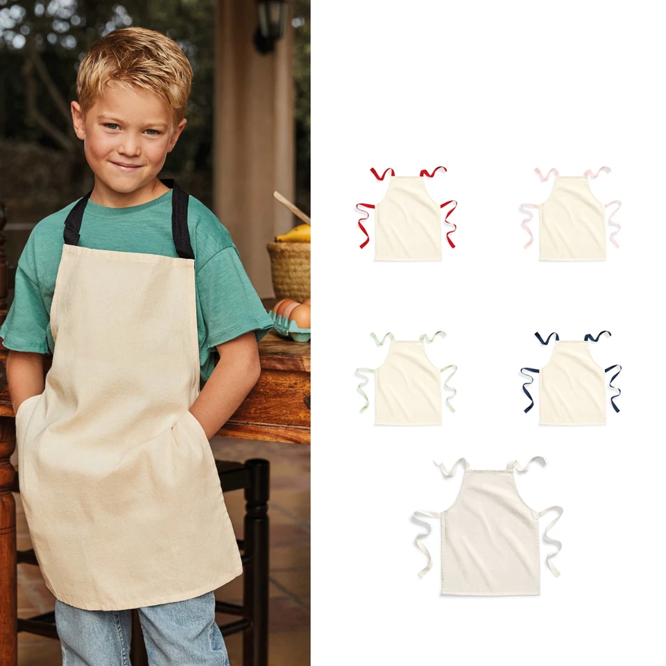 Westford Mill Fairtrade Cotton Junior Craft Apron W362 - Boys Girls Craft Apron - Image 1 of 4