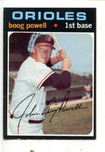 1971 Topps Baseball Card HIGH #700 John Boog Powell Single Print EXMT+