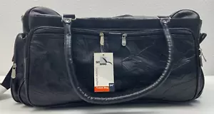 SKY BOUND 40032 Unisex, 24'' Patch Genuine Leather Travel Duffel Shoulder Cry On - Picture 1 of 5