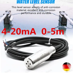 Füllstandssensor Niveausensor Wasserstandsensor Level Transmitter Sensor 4-20mA - Bild 1 von 11