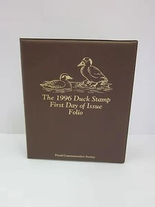 The 1996 Duck Stamp First Day of Issue Folio Commemorative Society Hunting - Picture 1 of 3