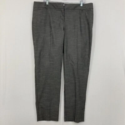 New Van Heusen Women's sz16 Gray Stretch Classic Fit Straight Ankle Pants Office - Image 1 of 4