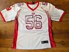 Nike Lawrence Taylor #56 New York Giants White Red Drift Speckled Nfl Jersey Yxl