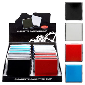 12 x Zigarettenetui mit Clip Atomic für 20 Zigaretten Etui Zigarettenbox  - Bild 1 von 3