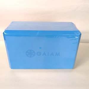 GAIAM YOGA BLOCK - Supportive Latex-Free EVA Foam Soft Non-Slip Surface 9x6x4” - Picture 1 of 4