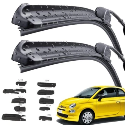 2 Spazzole tergicristalli anteriori antivento fiat 500 312 (600 350) aeroflat - Immagine 1 di 4