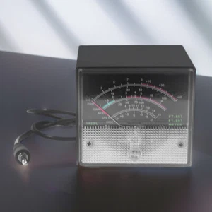 Receive Display Standing Wave Meter External S Meter SWR Watt Power Meter(Black) - Zdjęcie 1 z 7